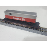 Atlas 3775 40' Trailer on Flat Car Santa Fe - N Scale